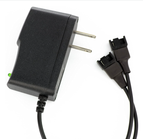 DC Power Supply for 2 x 3/4-Pin 12V Computer PC Case Fans